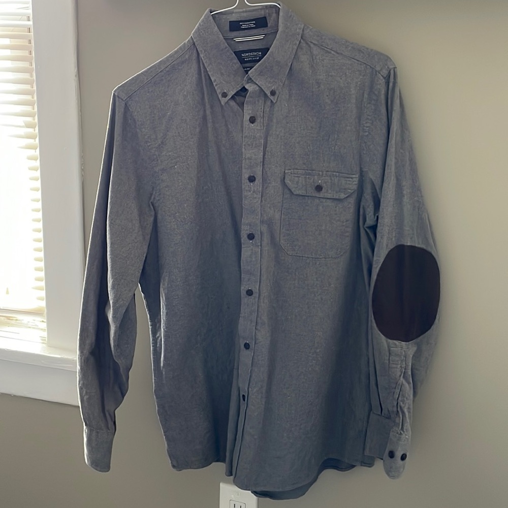 Gray Nordstrom Oxford Shirt
